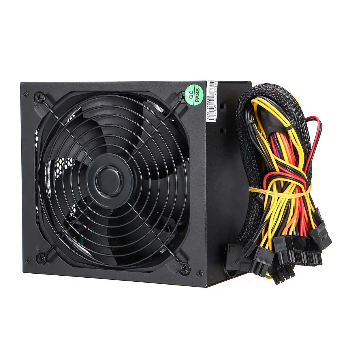 1200 Вт PFC PC блок питания 140 мм тихий светодиодный вентилятор 24 Pin PCI PSU SATA 6Pin 4Pin ATX 12V компьютерный блок питания