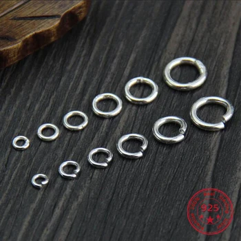 

10pcs Silver Color 925 Round Open Split Jump Rings & Closed Rings Jewelry DIY Bracelet Neckalce charm for making jewelry