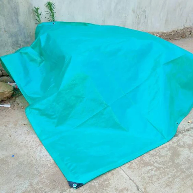 1 Pc 3*3M Zöld Kerti Eső Vitorlás Otthoni Kert Vastagított Esőálló Ruhával Ultra Könnyű, Vízálló Műanyag Ponyva Testreszabott Méret - Image 2