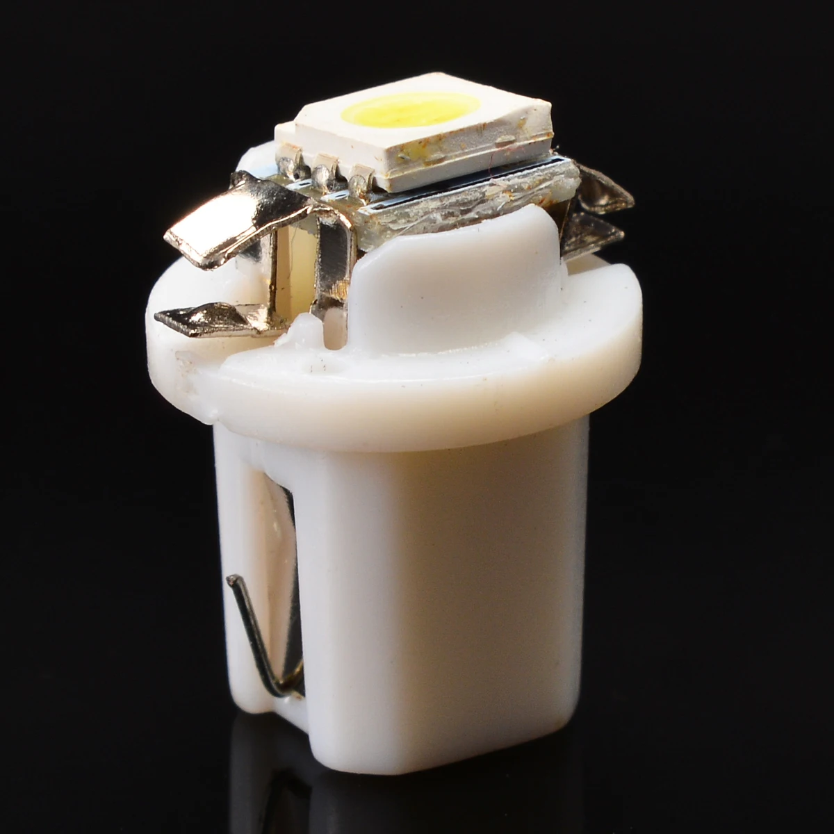 Набор 10 шт. T5 B8.3D 5050 1SMD светодиодный панель приборной панели, клиновидный боковой светильник, лампочка постоянного тока 12 В 6000 К, супер белая лампа для салона автомобиля