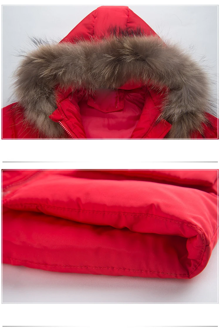 Новая детская зимняя утепленная пуховая куртка с капюшоном Детский Зимний комплект одежды для мальчиков и девочек, зимняя одежда, однотонная верхняя одежда