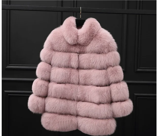 Real Fur Cropped Maternity Wear Winter Coat Warm Real Luxury Faux Fur Coat Women Maternity Coat Winter Pregnant Women Clothing