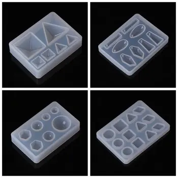 

Silicone Mold DIY Geometric Triangle Mirror Craft Jewelry Making Decorative Cake
