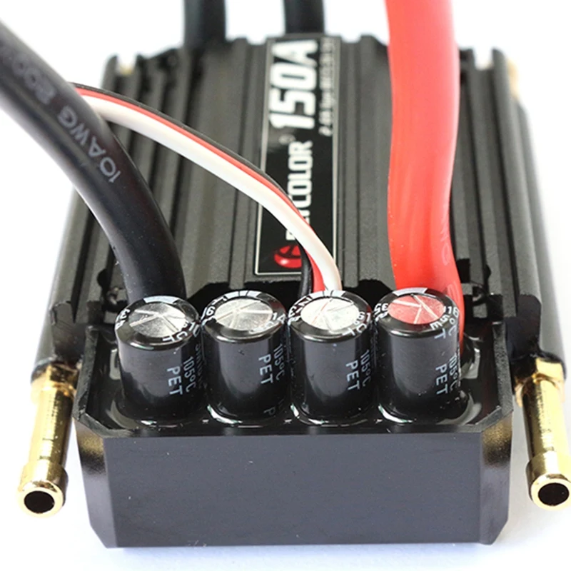 Flycolor 150A бесщеточный ESC для RC лодки 2-6S с 5,5 V/5A BEC