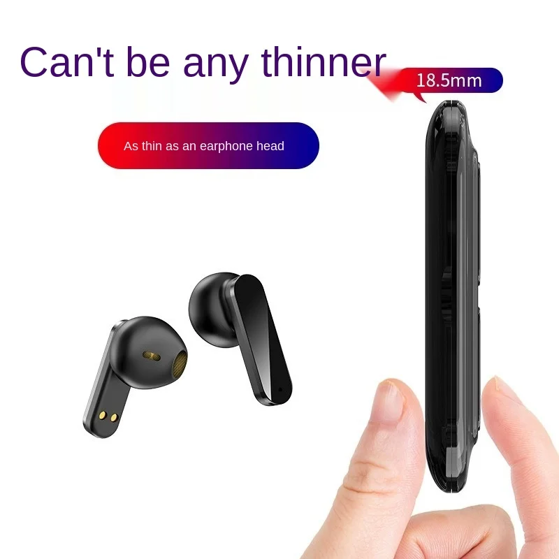 Free shippingBluetooth earphone wireless In ear Mini earphone Portable charging box Hollow shell design Fingerprint touch sensor