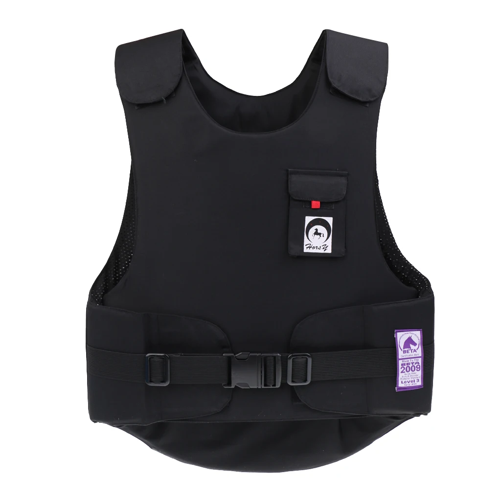 

Adults Equestrian Protective Vest Horse Riding Vest Body Protector EVA Foam Padded Shock Absorption - S / M / L