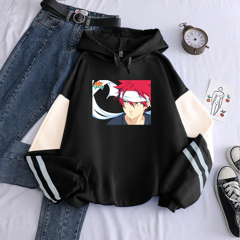 Толстовки Shokugeki no Souma из аниме продовольственные войны! Soma Cool Yukihira мужские и