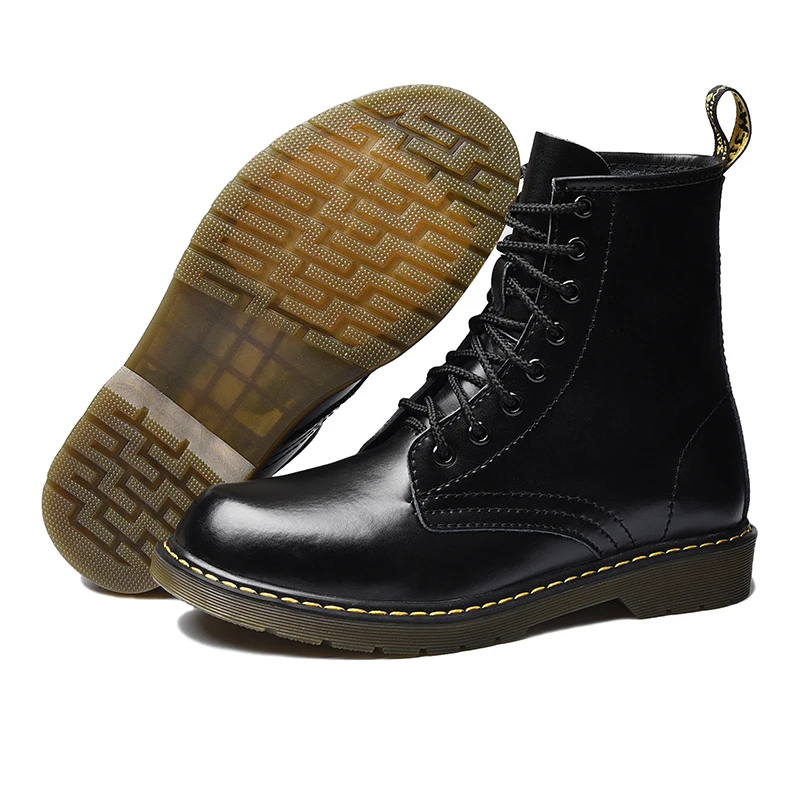 Мужские ботинки из спилка; сезон осень-зима; Dottor Martins; Doctor Martin; botas hombre Botines Cuero; Botte Homme