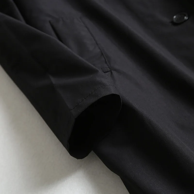 Ozhouzhan Autumn& Winter New Style Fashion Solid Color Trench Coat Sy2173