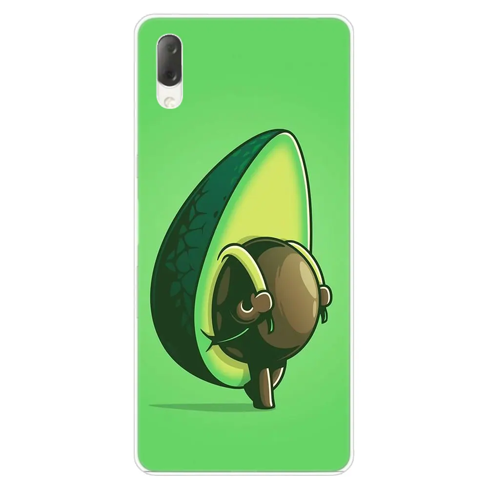 Милый жесткий чехол с мультяшным авокадо для sony Xperia L1 L2 L3 X XA XA1 XA2 Ultra E5 XZ XZ1 XZ2 Compact XZ3 M4 Aqua Z3 Z5 Premium - Цвет: 008
