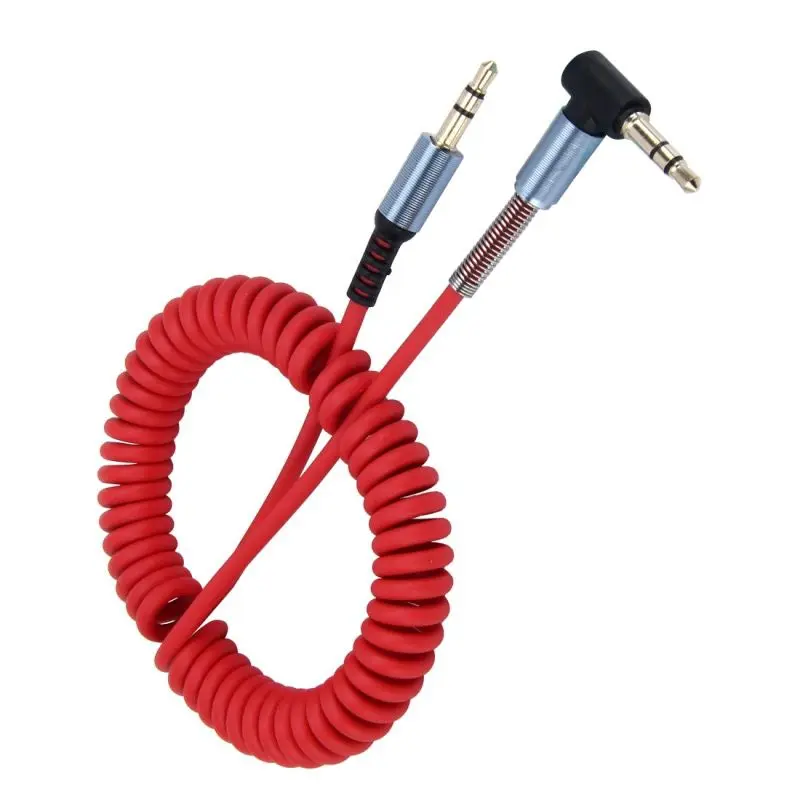 3,5 мм 3-контактный кабель со штыревыми соединителями на обоих концах для подключения разъем аудио AUX выдвижной спиральный кабель 1,5 м для телефона автомобиля Динамик MP4 наушников