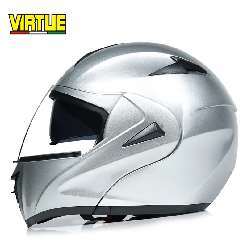 New fashion double lens flip up motorcycle helmet motocross full face helmet racing helmet M L XL XXL - Цвет: a6