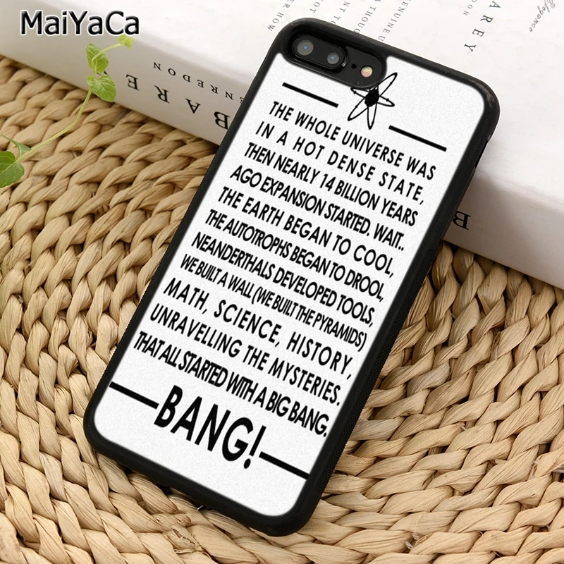 MaiYaCa Теория большого взрыва Базинга цитаты чехол для телефона iPhone X XR XS 11 12 Pro MAX 5 6 7