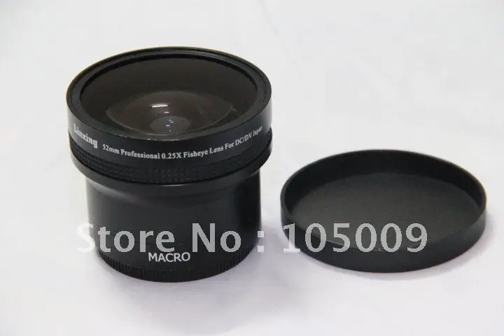 

0.25x 52mm Wide FISH EYE Fisheye LENS with 12.5 Macro lens black