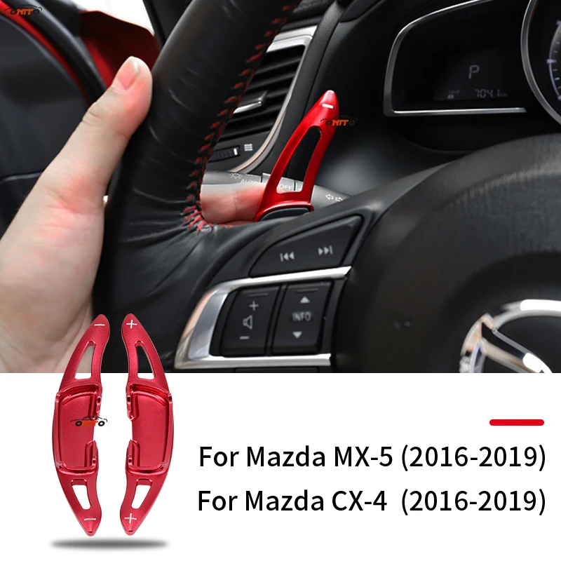 Автомобильный Стайлинг подходит для Mazda MX-5- CX-4- Алюминий сплав переключения Paddle Расширенная переключения аксессуары 2 шт./компл