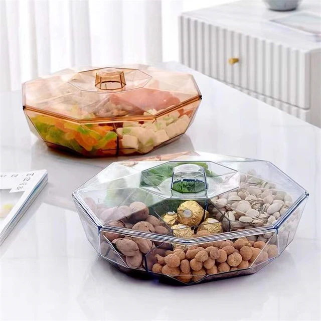 Plastic Snack Tray for Kids Nut Candy Storage Box Organizer Boxes Dry Fruit  Dish Organizers Serving Trays Snacks Dishes Bar Home - AliExpress