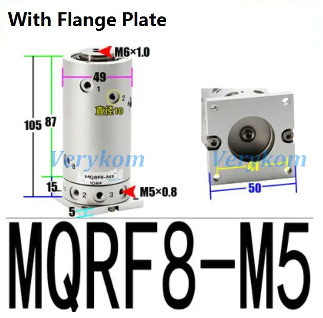 MQRF8-M5  Flange
