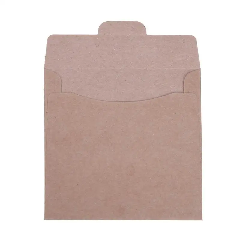 

50pcs Kraft Paper CD DVD Envelope Sleeve Packing Bag 12.5x12.5cm