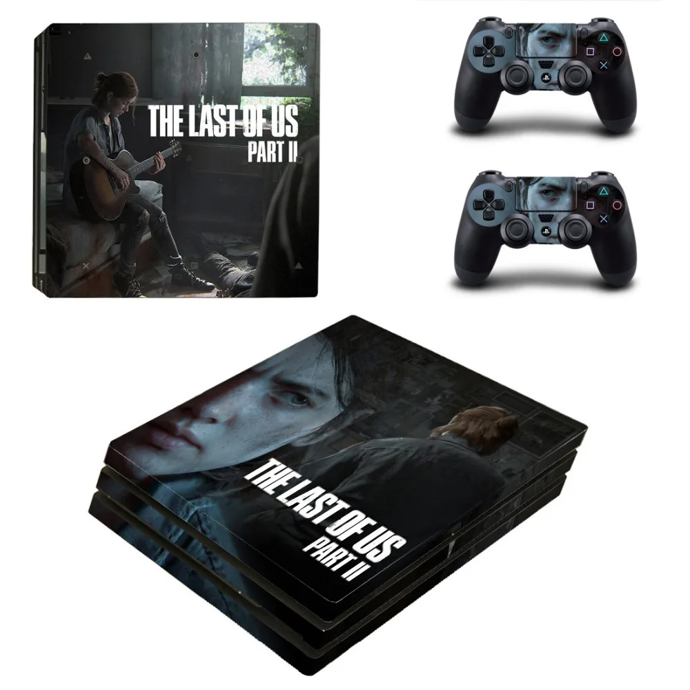 Игра THE LAST OF US часть 2 PS4 Pro наклейка на кожу для консоли playstation 4 и 2 контроллеров PS4 Pro наклейка на кожу виниловая