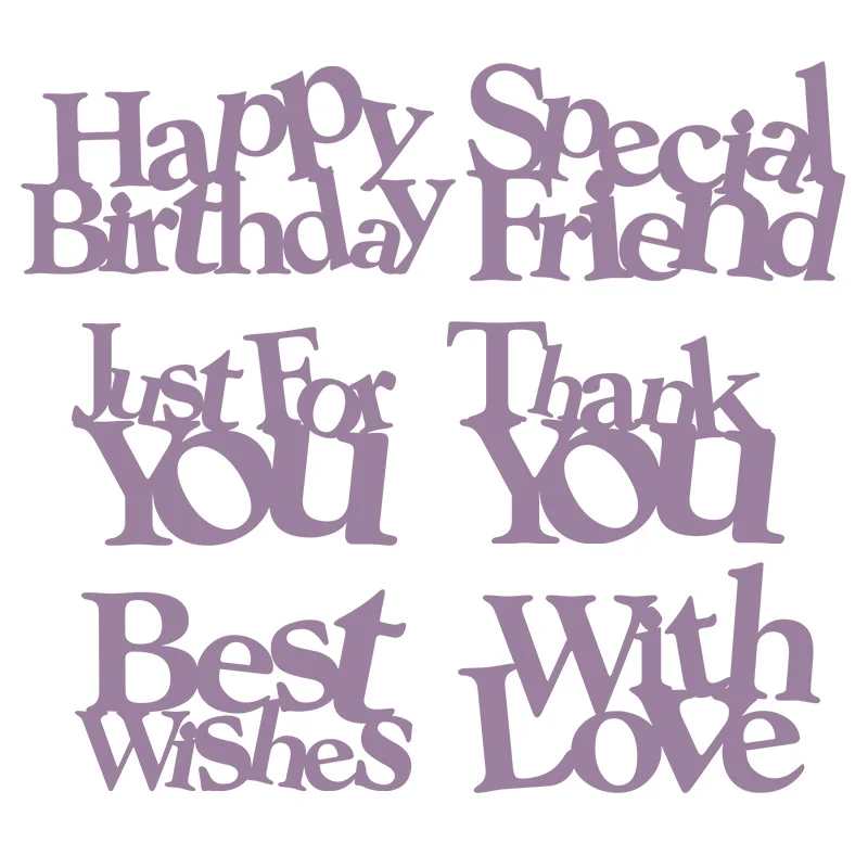 

Pop-up Word Happy Birthday Metal Cutting Dies for Scrapbooking and Card Making Craft 2019 New die cuts