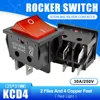 30A 250V 4 6 Pin ON-OFF Boat Rocker switch sterling silver contacts KCD4 power switch with led indicator light 30A/250V 25*31MM ► Photo 2/6