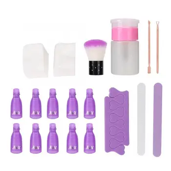 

Nail Polish Remover Set Nail File Nail Art Soak Off Clip Cap Nail Separator Nails Tools