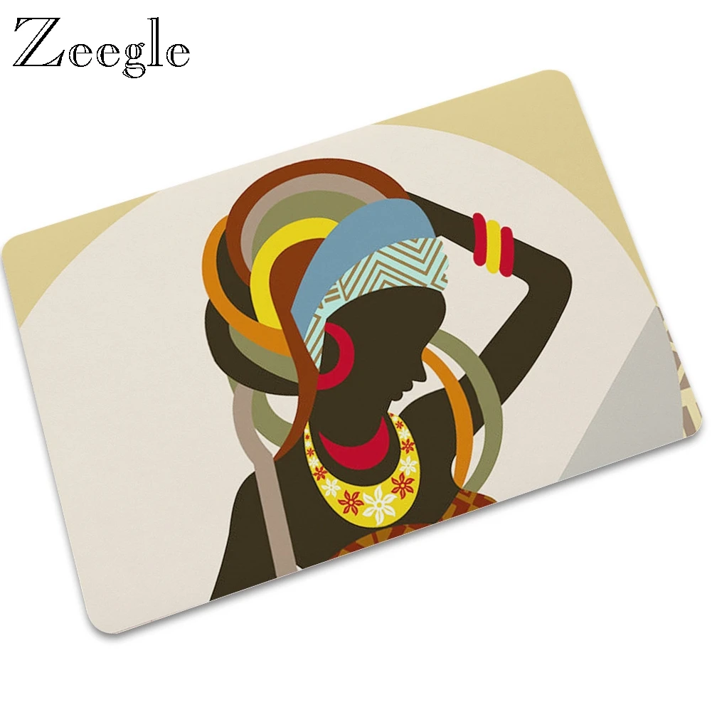 Zeegle Living Room Floor Mats Carpets Non-slip Bathroom Mats Kitchen Rugs Soft Bedroom Carpet Bedside Rugs Entrance Doormat