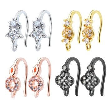 

Peixin Handmade DIY Earrings Zircon Discovery Accessories Fashion Gold Silver Lever Vest High Quality Earring Hook Hook