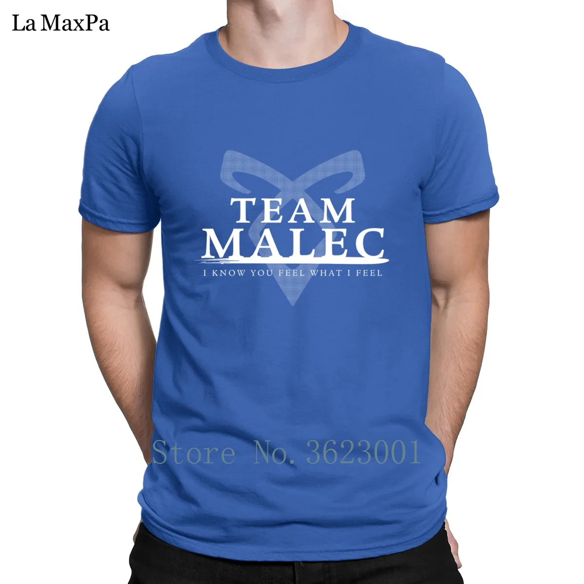 Новейшая модель, футболка, Sunlight shadowhunter Team Malec, Мужская футболка, Повседневная облегающая Мужская футболка, футболка с круглым вырезом, графическая футболка - Цвет: Royalblue