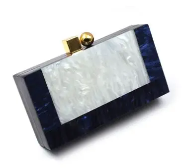 blue Новинка Marbling белый акриловый кошелек клатч роскошные сумки для женщин Bgas дизайнерская сумка-мессенджер пляжная дорожная летняя акриловая ручная сумка - Цвет: blue