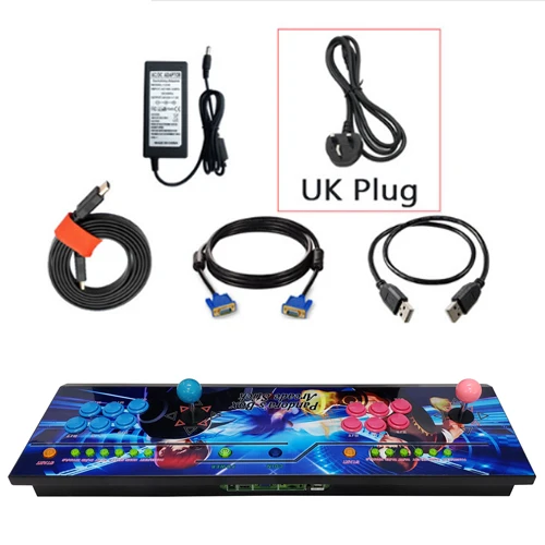 UK Тренд нулевой задержки аркадный джойстик HD VGA выход 1300 в 1 аркадная PCB Jamma игровая станция консоль - Цвет: UK