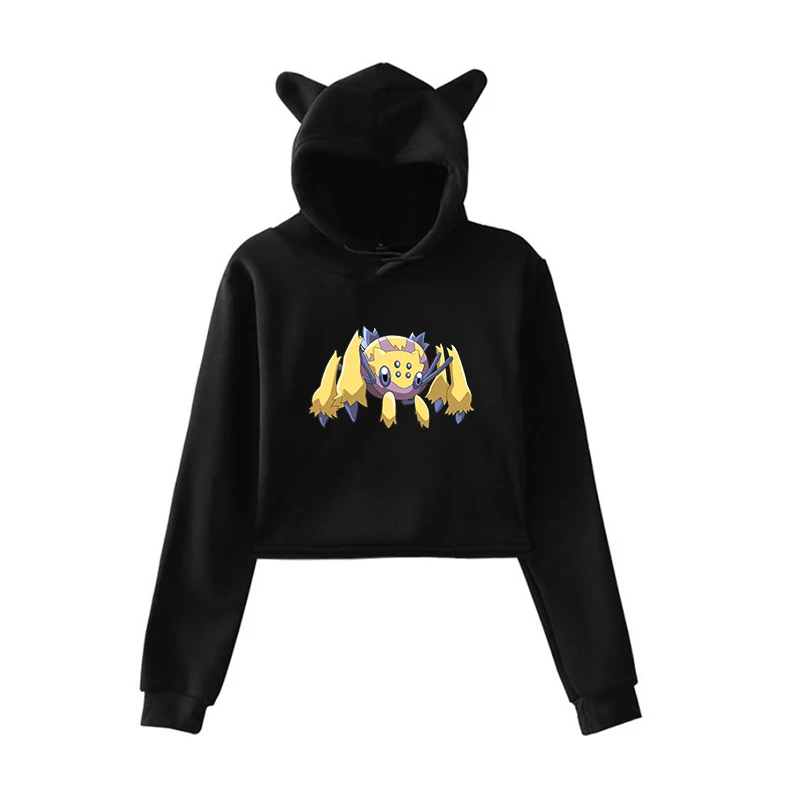 4 Толстовки с покемонами Eevee Bulbasaur, Женская Толстовка Harajuku, розовая одежда, Kpop, одежда для девочек, уличная одежда, зимний топ с длинными рукавами - Цвет: 4