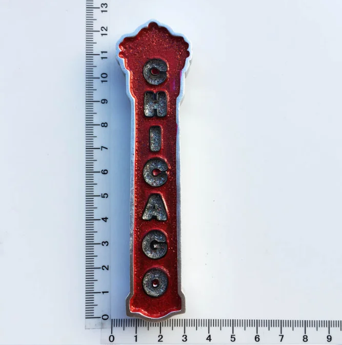 Магнит для холодильника CHICAGO дорожное сувенирное украшение кухни|Магниты на