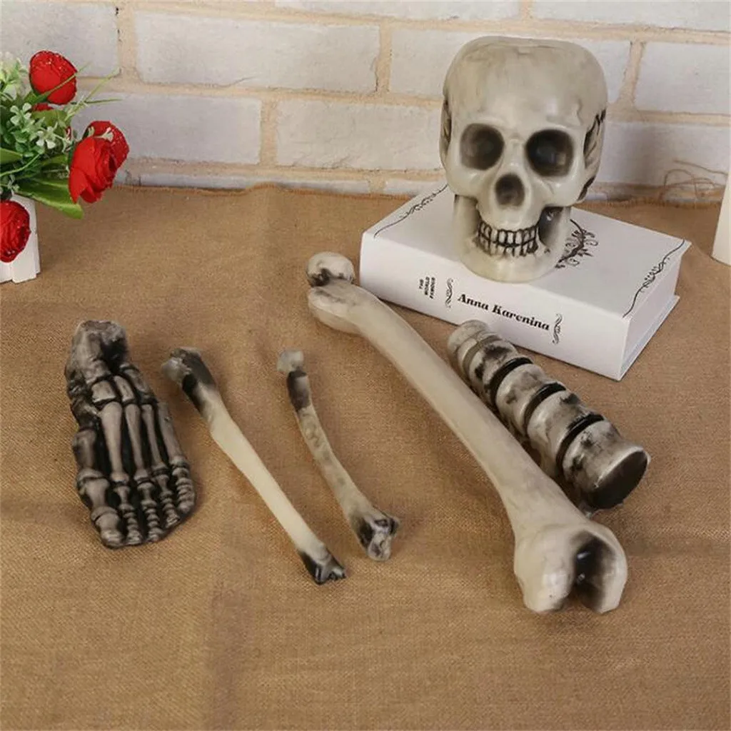 

Style Jokes Fun Toy Halloween Party Home Decoration Hangging Skull Horrid Scare Scene Toy Halloween Decoration Props Toys #903