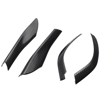 

Hot 4 Pcs ABS Carbon Fiber Rearview Mirror Cover Trim Stickers Decorations For Ford for Mustang 2015-2018 Car Accessories stylin