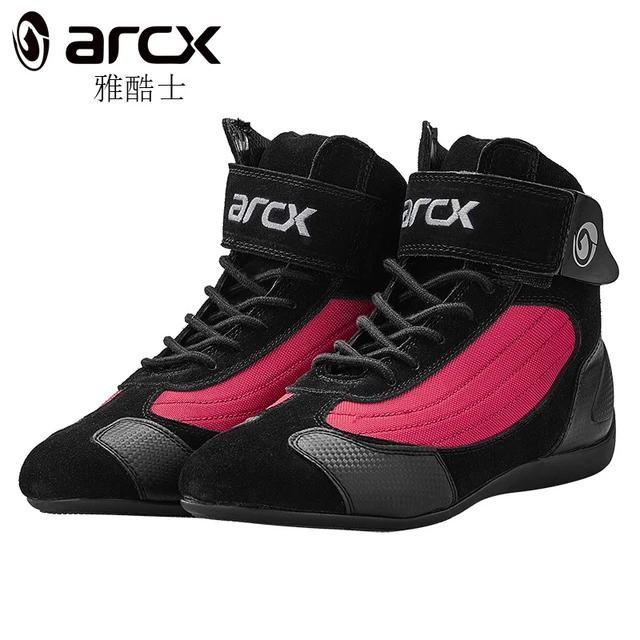 Leather Motorcycle Boots Riding Shoes Racing Breathable Protective Zapato  Botas Moto Hombre Femme Motocross Antislip Unisex Arcx - AliExpress