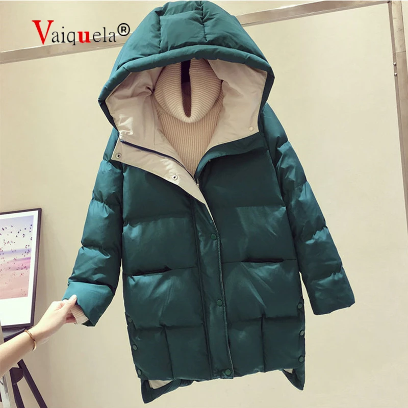 

2020 Winter Women Jacket Long Hooded Cotton Padded Female Coat High Quality Warm Outwear Womens Parka Manteau Femme Hiver coat