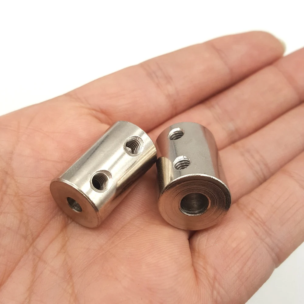 45 강철 리지드 샤프트 커플 링 CNC 모터 조 샤프트 커플러 5mm 8mm 리지드 커플 링 OD 14x22 변속기 커넥터 4/5/6/8/10