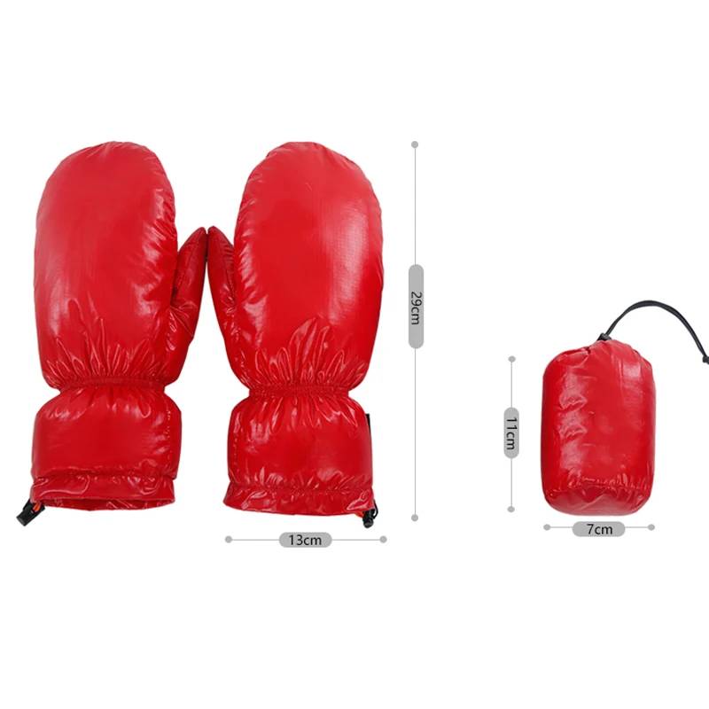 Перчатки для катания на лыжах толстые водонепроницаемые теплые аксессуары для рук легкие прочные утиные перья для верховой езды кемпинга Пешие прогулки теплые перчатки