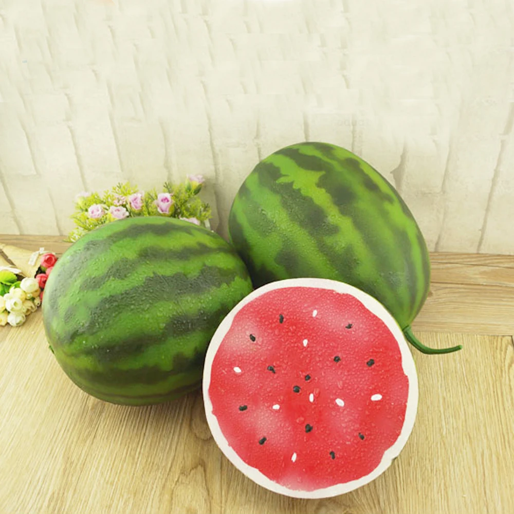 Artificial Fruit Watermelon Artificial Decor Watermelon Plastic