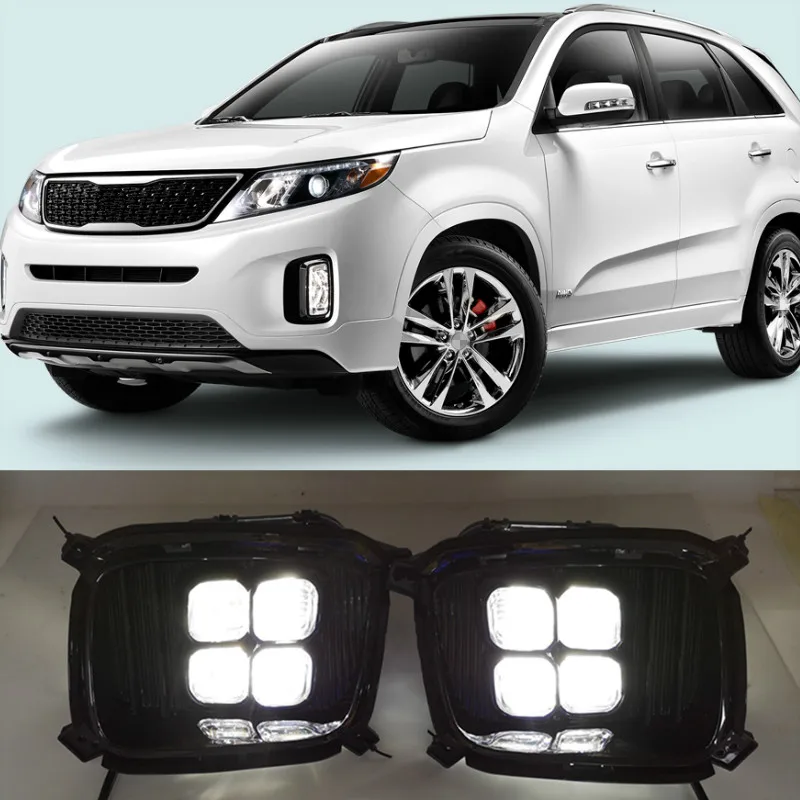 Противотуманные фары для KIA Sorento s 2013 2014 светодиодсветодиодный дневные ходовые