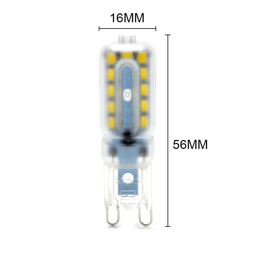 3PCS G9 Transparent Capsule Led Bulb 3.5W 220V Lamp Decor LED Spot Light Replace Halogen Chandelier | Лампы и освещение