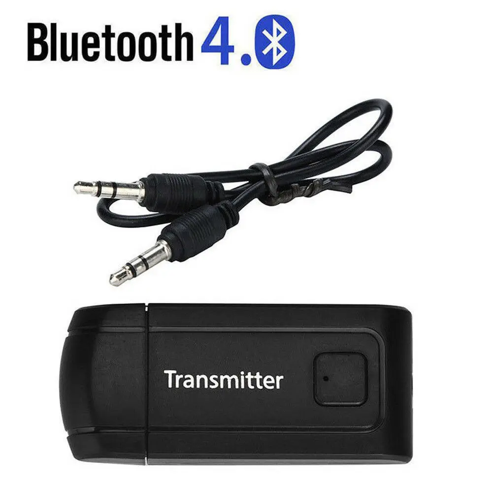 DC 12 В USB Bluetooth передатчик 6,6*2,7*0,9 см A2DP модуль 3,5 мм стерео адаптер Беспроводная Музыка черный