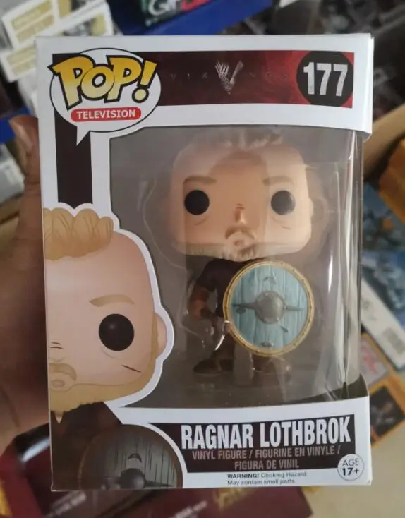 Funko Pop Vikings Ragnar Lothbrok 177& Lagertha 178 виниловые фигурки игрушки-модели Подарочные - Цвет: with retail box