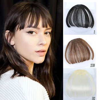 

XUANGAUNG Fashion wig bangs Bangs wig Hairpiece Synthetic Fake Bangs Hair Piece Clip In bangs Extensions High temperature