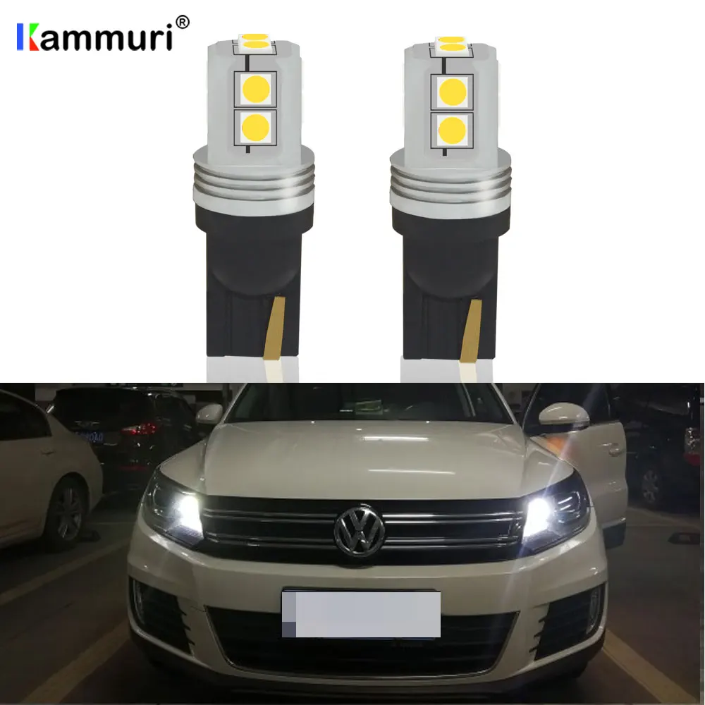 Светодиодсветодиодный парковочные огни T10 W5W 12 В canbus для Volkswagen VW Passat b5 b5.5 b6 b8 CC Jetta