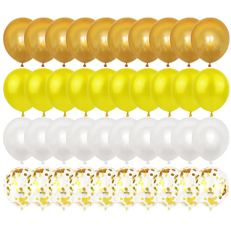 20 шт. розовые золотые воздушные шары набор конфетти хром шар День рождения деко вечерние украшения свадебные юбилей глобалы металлик