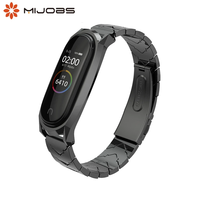Металлический браслет для Mi band 3 4 из нержавеющей стали Band Xiaomi NFC