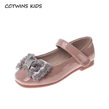 

CCTWINS Kids Shoes 2020 Spring Children Fashion Rhinstone Mary Jane Baby Pu Leather Shoes Girls Butterfly Princess Shoes GM2533