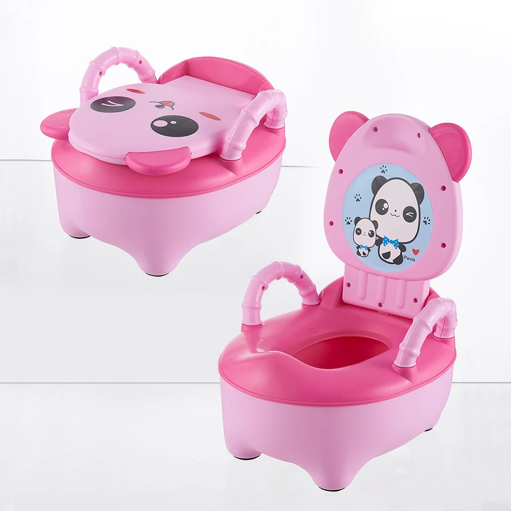 Детский унитаз, детский горшок, обучающее сиденье, портативная спинка, писсуар, мультяшная панда, детский унитаз